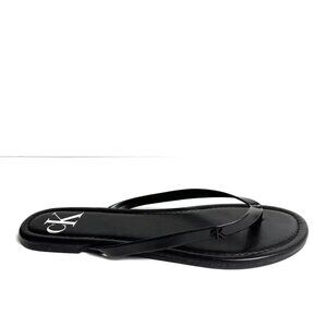 Calvin Klein Women’s Crude, Black Flip Flop Sandals, Size 6.5 M